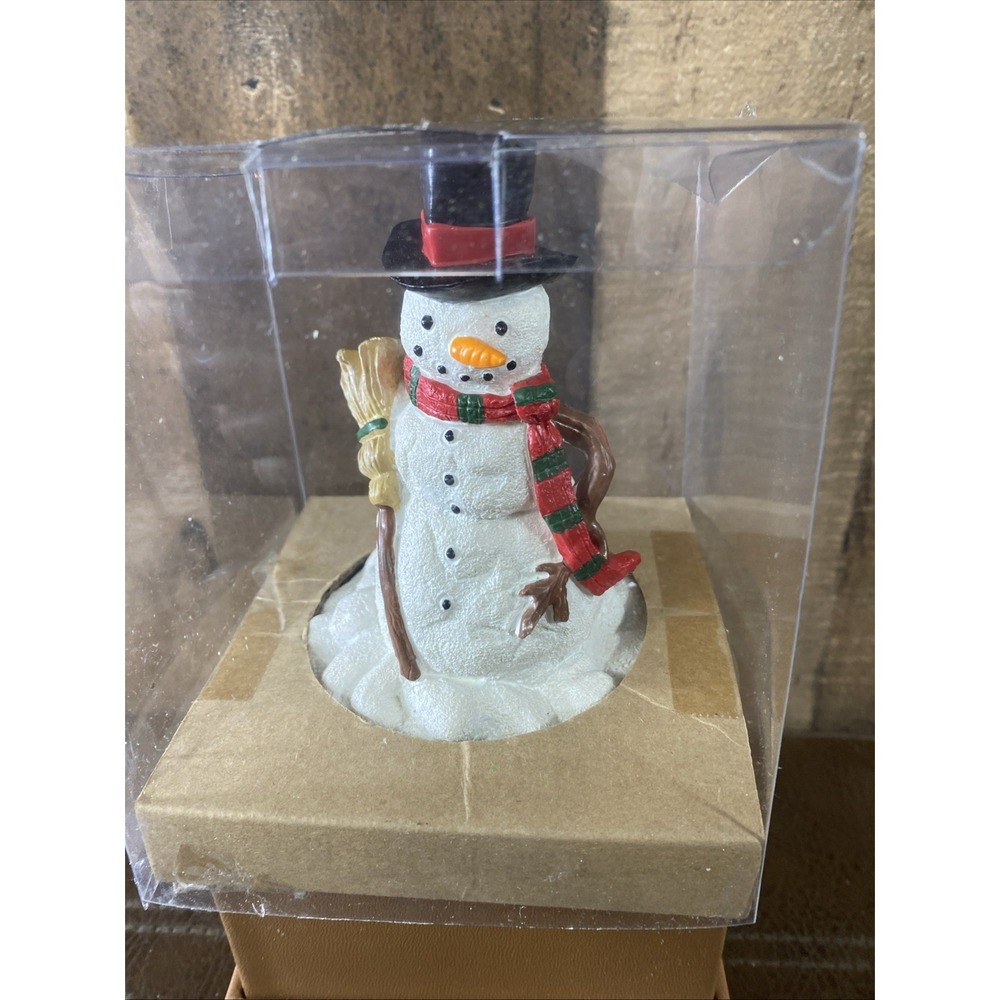 Vintage Shaker Hearth Ceramic Snowman With Hat Cookie Press Christmas 1997‎ New